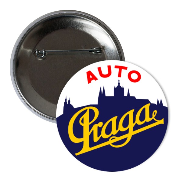 Odznáček  s potiskem Auto Praga placka 37 mm