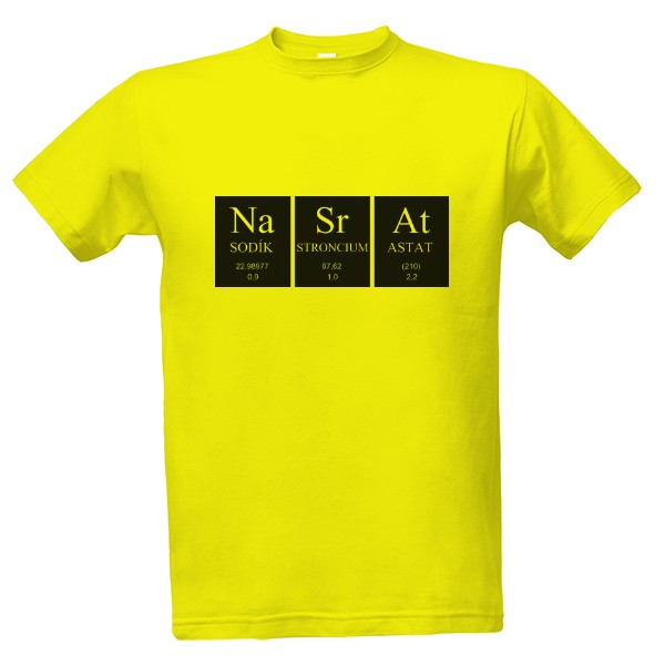 Tričko s potiskem NaSrAt černý