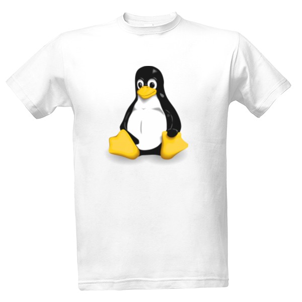 Tričko s potiskem Triko Tux velký