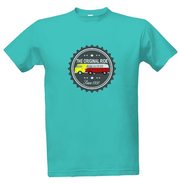 Tričko s potiskem VW T1 The original ride